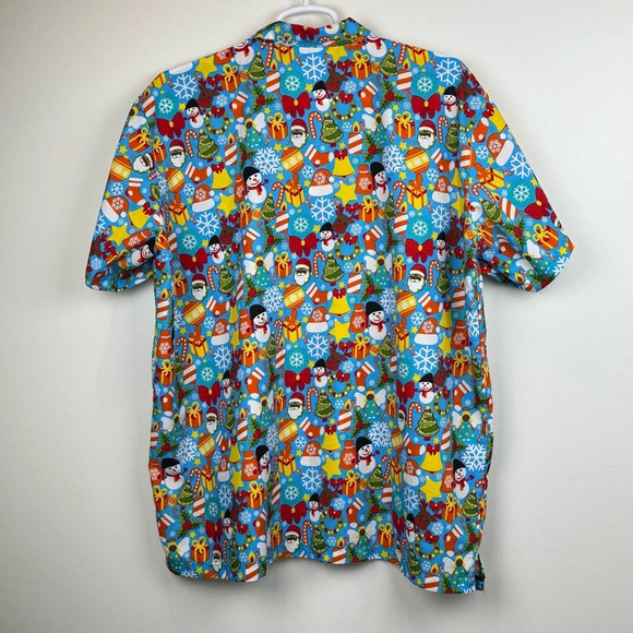 Festive Christmas Themed Hawaiian Shirt King Kameha 2XL Office Party - Picture 3 of 6